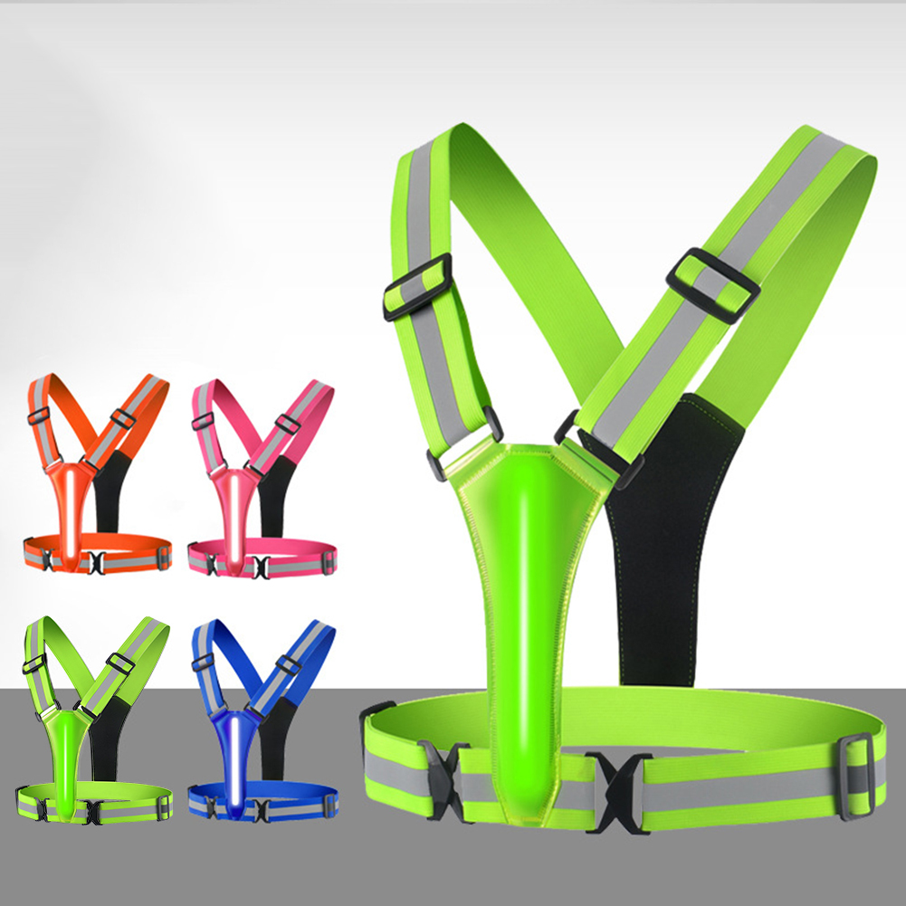 Reflective Vest Cycling - Gilet da corsa a LED gilet