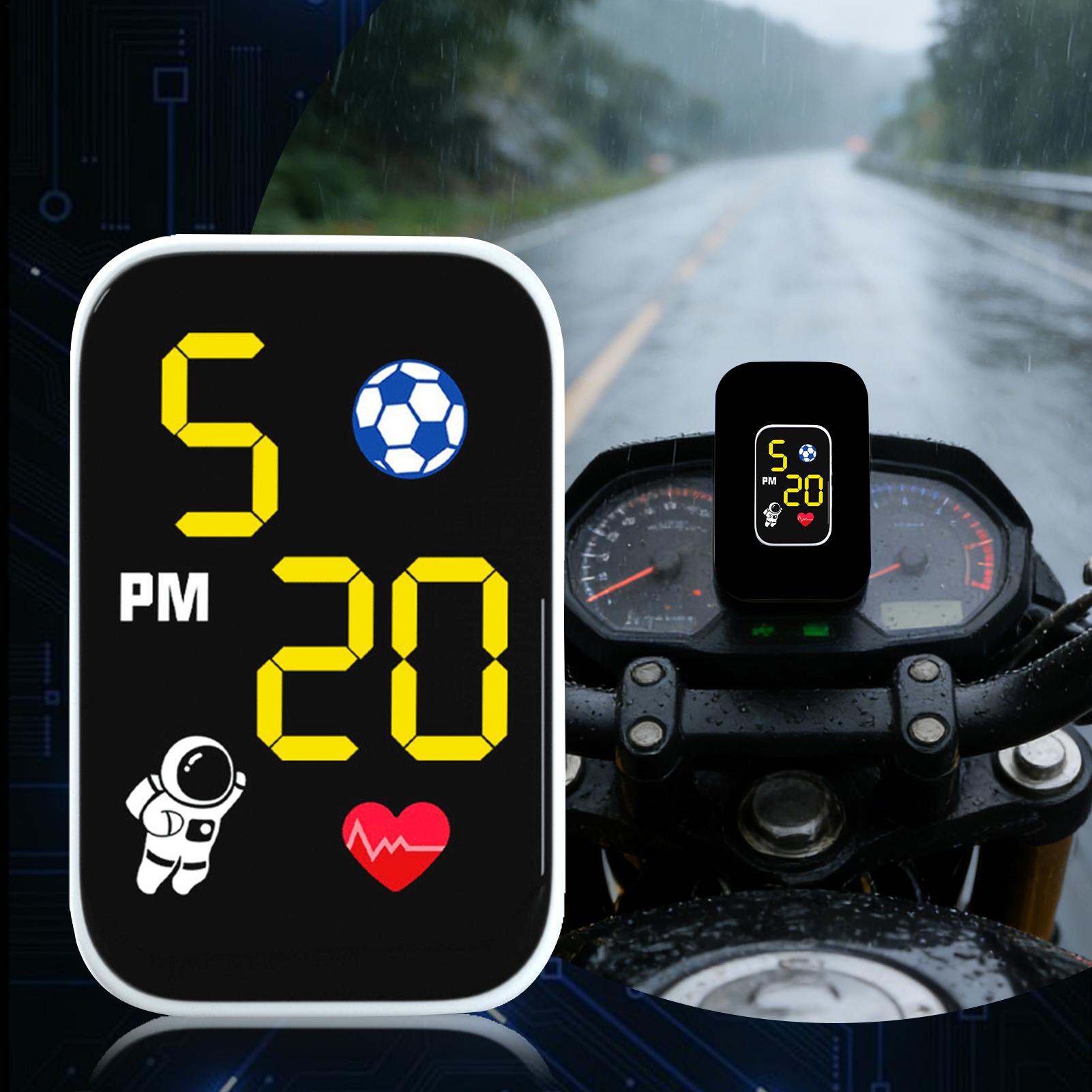 Cycling In City - Mini Orologio per Moto Impermeabile, Orologio