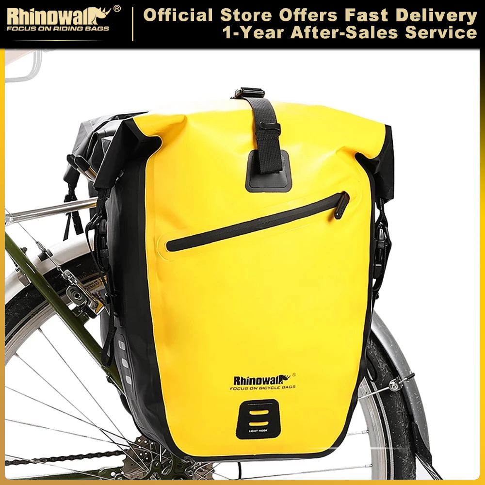 Panniers Waterproof Rear - Borsa Impermeabile per Bicicletta Rhinowalk 20L/27L,