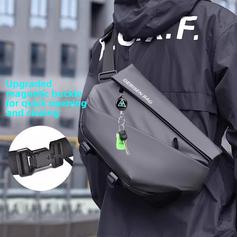 Commuter Cycling - Borsa a Tracolla Magnetica da Uomo,