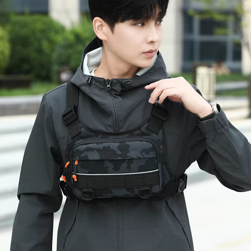 Reflective Vest Cycling - Gilet Tattico da Ciclismo con Zaino