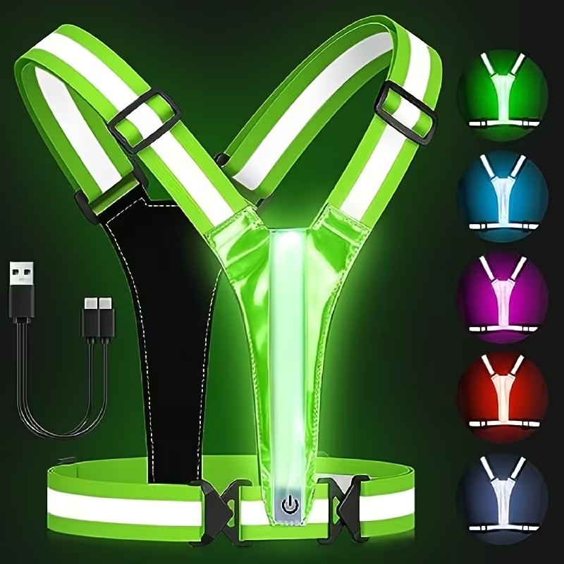 Gilet Riflettente Luminoso con - Reflective Vest Cycling recensione e prezzo