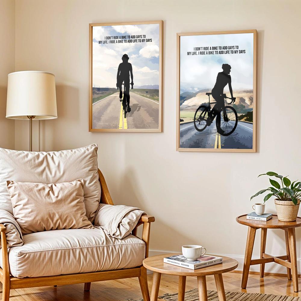Poster artistico con citazione - Cycling Quote recensione e prezzo