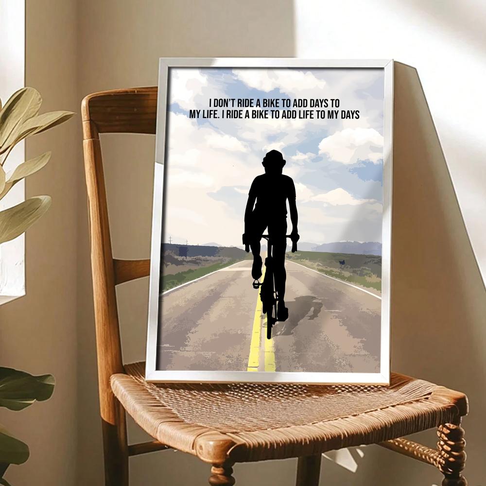 Poster artistico con citazione - Cycling Quote recensione e prezzo